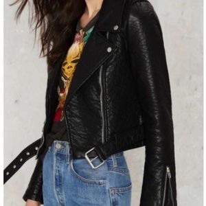 Nasty Gal Jackets & Coats - Nasty Gal Vegan Leather Jacket Nasty Gal Jackets & Coats - Nasty Gal Vegan Leather Jacket